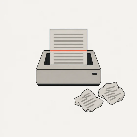 Illustration of a resume being checked for ATS readability